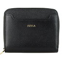 フルラ FURLA ラウンドファスナー折り財布 1046980 | サイフ 財布 二つ折り ミニ ミニ財布 小さい カード入れ 収納 小銭入れ 札入れ ファスナー レディース かわいい 可愛い オシャレ おしゃれ ブランド レザー 革 本革 シンプル