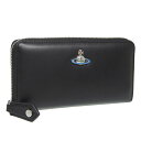 【全品ポイント10倍 20日20時〜24時迄】 ヴィヴィアン・ウエストウッド VIVIENNE WESTWOOD EMMA CLASSIC ZIP ROUND WALLET 財布 長財布 ブラック レディース 5105002340564n411 2021AW