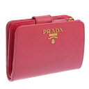 プラダ 財布 レディース 二つ折り財布 アウトレット レザー ピンク 1ML018 VITELLO MOVE I PEONIA PRADA 福袋