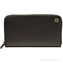 グッチ 財布 GUCCI メンズ ラウンドファスナー長財布 ブラック レザー 449347cao0g1000【あす楽対応】【ブランド】