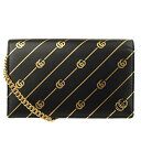 【大特価セール】グッチ GUCCI ショップ袋付き ショルダーウォレット 長財布 ミラー付き チェーン アウトレット 5480750wang1074-zz | ショルダー バッグ クラッチバッグ 財布 レディース ブランド 可愛い かわいい オシャレ おしゃれ レザー ダブルG ストライプ