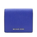 マイケル マイケルコース 財布 MICHAEL MICHAEL KORS 二つ折り財布/カードケース JET SET TRAVEL CARRYALL CARD CASE レディース エレクトリックブルー レザー 32t6stvd2l-446 アウトレット店買付け あす楽対応