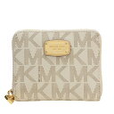 【オータムSALE】マイケル マイケルコース 財布 MICHAEL MICHAEL KORS 二つ折り財布 JET SET ITEM ZA BIFOLD レディース バニラホワイト PVC 35h2gjsz5b-vanilla アウトレット店買付け あす楽対応