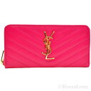 サンローラン パリ 財布 SAINT LAURENT PARIS YSL ラウンドファスナー長財布 MONOGRAMME/モノグラム レディース フューシャピンク レザー フューシャピンク 358094bow015623【あす楽対応】【ブランド】【送料無料】