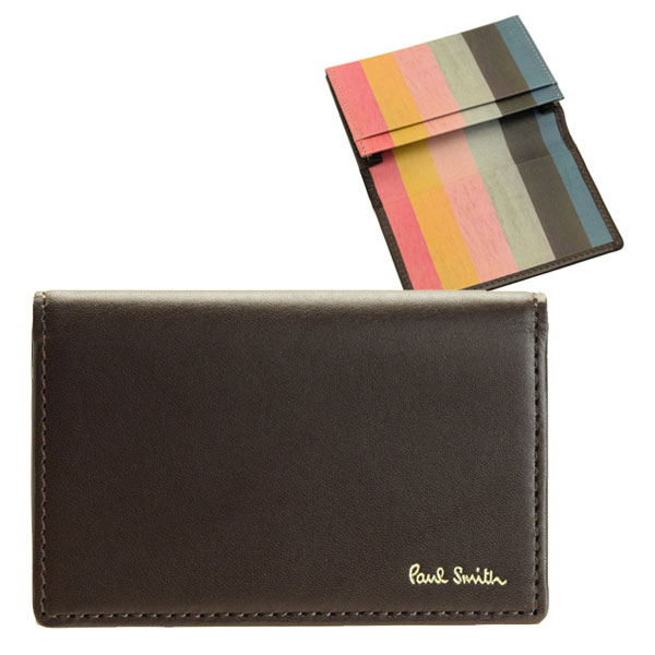 ポールスミス PAUL SMITH カードケース 名刺入れ メンズ psmc0031 |定期入れ ICカード カード入れ ケース コンパクト ストライプ ブランド 革 本革 ビジネス アウトレット 送料無料 ファッション 2021AW newyearcoupon