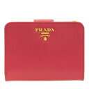 【21日12時まで最大3000円クーポン】プラダ PRADA ショップ袋付き 二つ折り財布 アウトレット 1ml018vitmov-peon | サイフ ウォレット L字ファスナー 財布 ブランド財布 カード入れ レディース かわいい 可愛い 使いやすい オシャレ おしゃれ ブランド アウトレット