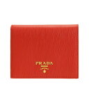 【11/3 23時59分まで最大3000円クーポン】プラダ PRADA ショップ袋付き 二つ折り財布 アウトレット 1mv204vitmov-lacc | さいふ サイフ ウォレット 財布 ブランド財布 小銭入れ コンパクト 軽量 小さめ 小さい レディース かわいい 可愛い オシャレ おしゃれ ブランド