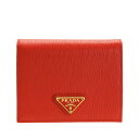 プラダ PRADA ショップ袋付き 二つ折り財布 アウトレット 1mv204vimotr-lacc | ブランド カード入れ 多い 小銭入れ レザー レディース 大人送料無料 ファッション 母の日 プレゼント 【全品ポイント最大10倍 23日12時〜】