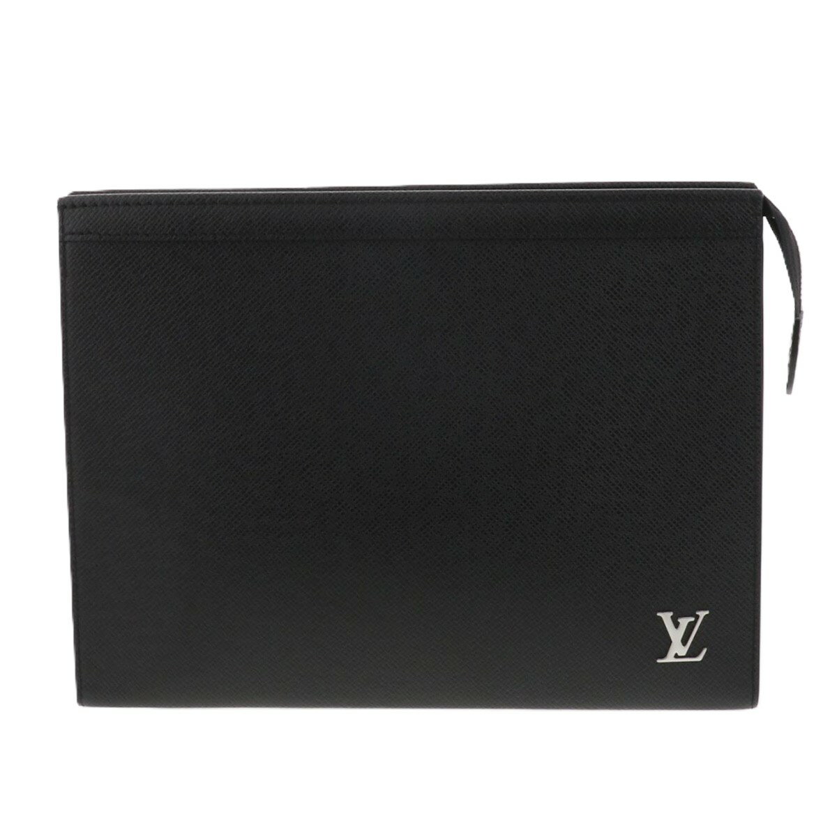LOUIS VUITTON ルイヴィトン ポシェット・ヴォワヤージュ セカンドバッグ M30450 タイガ ブラック シルバー金具 メンズ【中古】