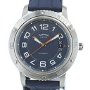【中古】HERMES エルメス クリッパー スポーツ オートTGM 時計 自動巻き/メンズ Clipper Blue/ブルー ラバー CP2.741 used:A