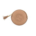 【即日発送・水曜定休日・木曜発送】【美品】【オススメ】【RI】 GUCCI (グッチ) レザー コインパース 財布 小銭入れ/コインケース ソーホー Beige/ベージュ 337946 used:A