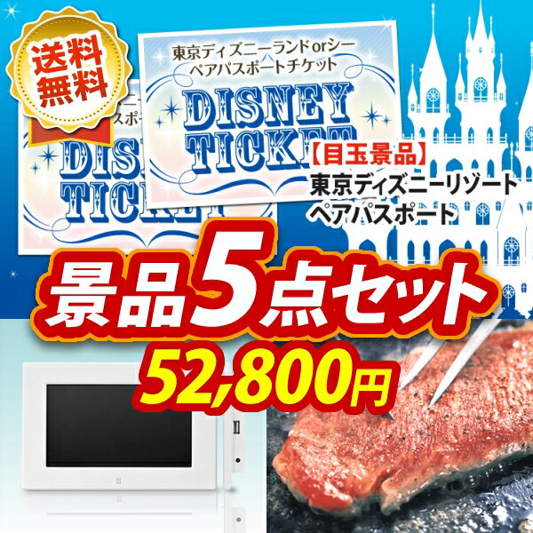 イベント景品5点セット《東京ディズニーランドorシー ペアパスポートチケット / デジタル…...:rk-king:10004939