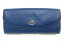 〇〇【中古】コーチ COACH 長財布 ブルー F52628
