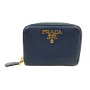 〇〇【中古】PRADA プラダ ブリエッタ コインケース 1MM268 QWA ネイビー Bランク