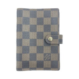 〇〇【中古】LOUIS VUITTON <strong>ルイヴィトン</strong> ダミエ アジェンダ PM <strong>手帳カバー</strong> R20700 ブラウン Cランク