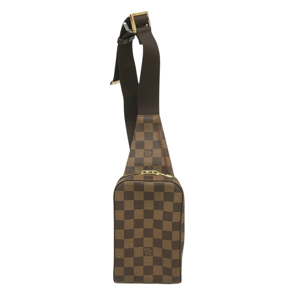 △△【中古】LOUIS VUITTON ルイヴィトン ポーチ ウエストポーチ ダミエ ジェロニモス N51994 ブラウン Aランク