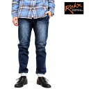 MG DENIM WOOD PANT エムジー デニム ウッドパンツ Rokx ロックス メンズ ブランド ストレッチデニム スリム リブ パンツ クライミングパンツ ジーパン ジーンズ デニムパンツ ユーズド加工 色落ち加工 イージーパンツ 細身 カジュアル アウトドア (66-rxms191023)