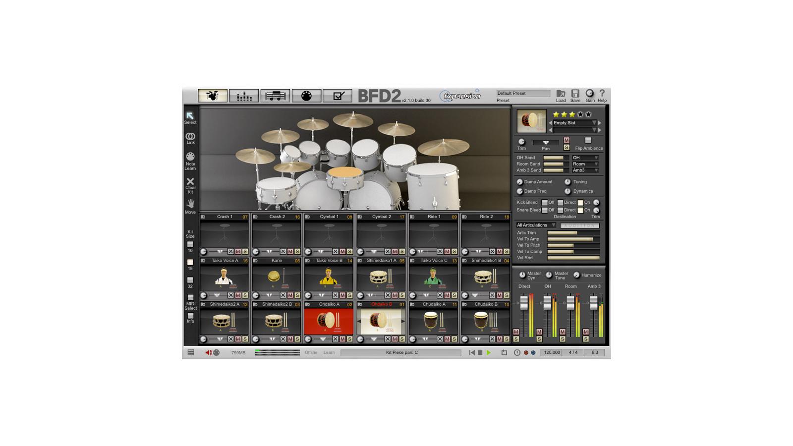 FXpansion BFD2 Expansion Pack: Japanese Taiko Percussion FXpansion BFD2 Expansion Pack: Japanese Taiko Percussion