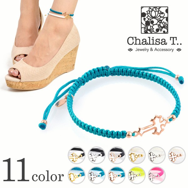 アンクレット / シルバークロス ノッティングコード / レディース / CHALISA …...:rococostore:10013451