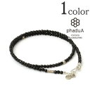 【期間限定ポイント10倍】phaduA(パドゥア) オニキス(3mm)カットビーズネックレス / /