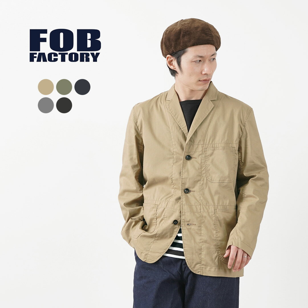 【30％OFF】FOB <strong>FACTORY</strong>（FOBファクトリー） F2424 ホスピタルジャケット / SOLOTEX ソロテックス / <strong>リネン</strong> / ストレッチ / メンズ / セットアップ / 日本製 / HOSPITAL JACKET【セール】