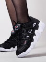 FILA フィラ スニーカー 厚底 レディース 黒 ダッドシューズ ダッドスニーカー ●送料無料 誇張されたチャンキーなミッドソール部は3.5cmの高さがあり存在感を増しています。