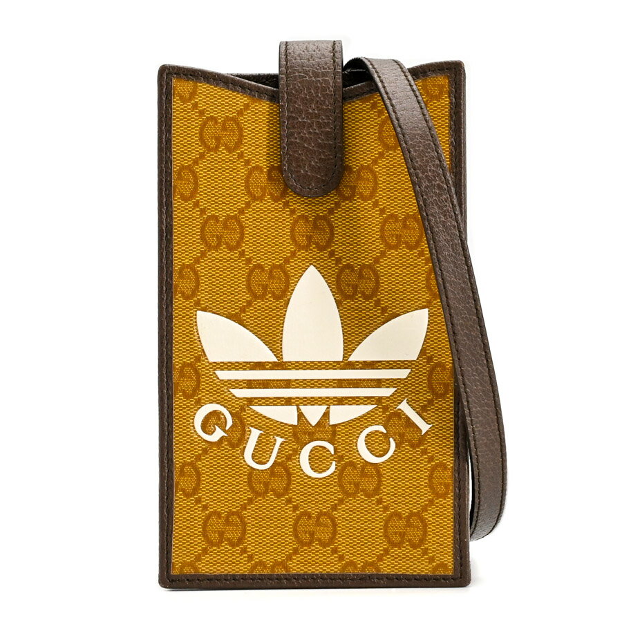 【中古】AB品 グッチ フォンケース ケース 702203 ブラウン ユニセックス