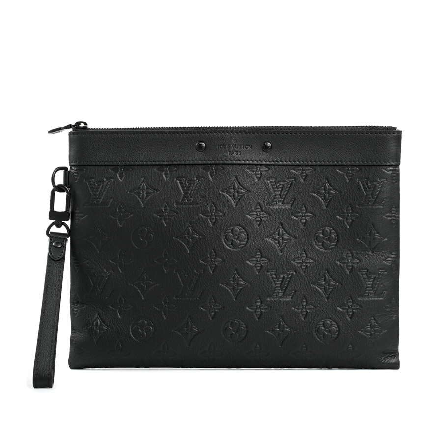 【中古】SA品 ルイヴィトン ポシェットトゥゴー クラッチバッグ M81570 ブラック メンズ