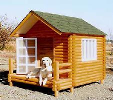 犬小屋 / 犬舎 / ログペットハウス 1400型（デラックス）夏は涼しく冬は暖かい愛犬が一生住める家をご提供【大型犬】【中型犬】【 犬小屋 工房たかべ 】