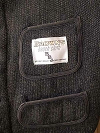 BROWN'SBEACHJACKETブラウンズビーチジャケットBROWN'SBEACHVESTLOWNECKAGING丸首ベストVINTAGEBLACKヴィンテージブラック