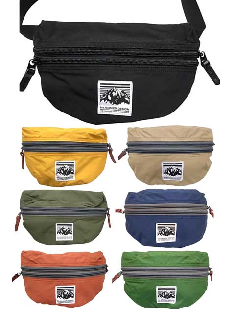 MT.RAINIER DESIGN　マウントレイニアデザイン ORIGINAL TWO ZIP POUCH　ジップ ポーチ　ウエストバッグ　新ロゴ