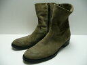 BUTTERO ブッテロ B825 スエードサイドジップブーツ SIZE:42(28cm) メンズ Boots ベージュ サイドZIPブーツ MADE IN ITALY イタリア製 【中古】【その他靴】【金沢本店 併売品】【7600047Kz】