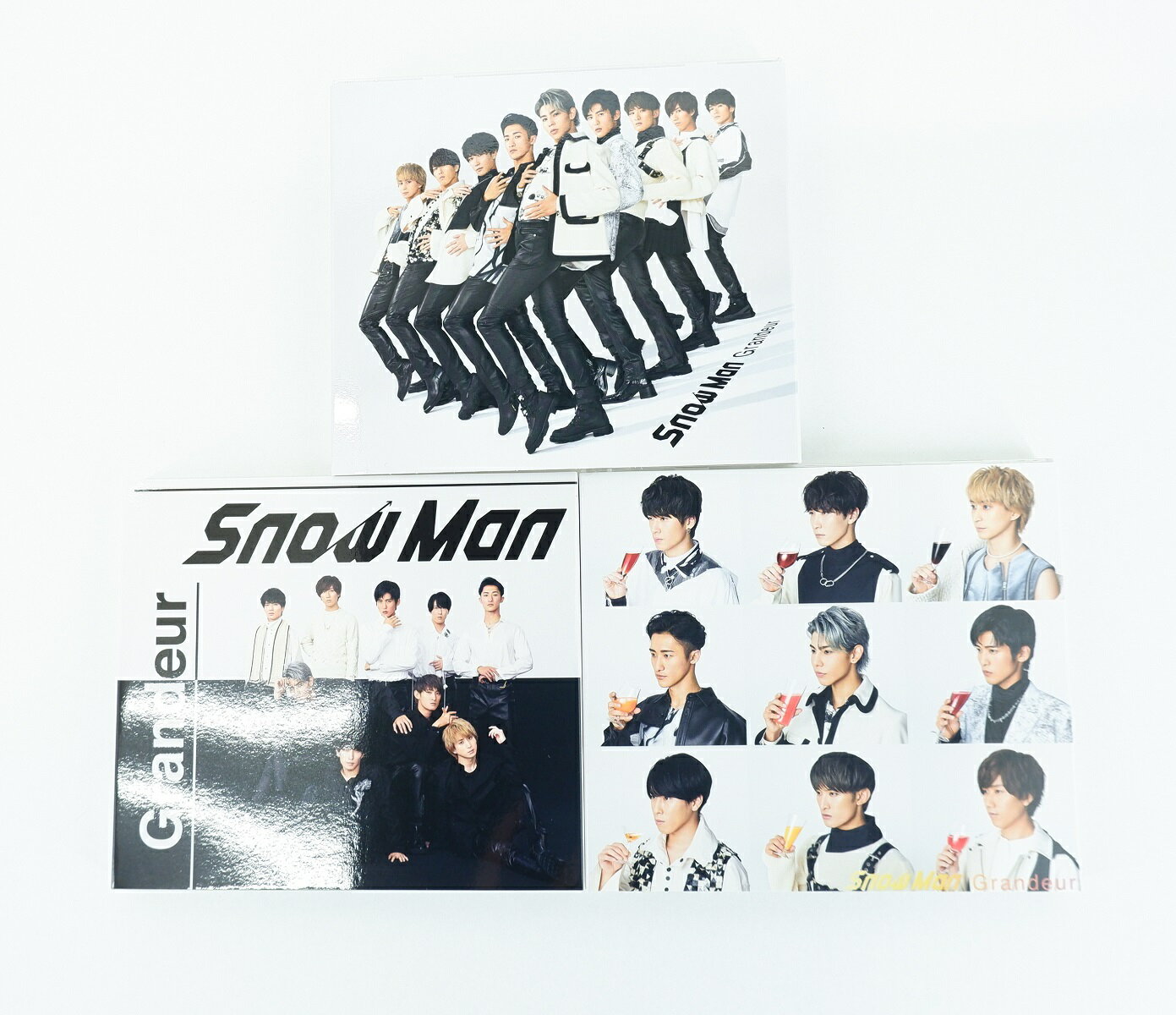 Snow Man Grandeur 通常盤 （初回仕様） + 初回盤A + 初回盤B 3種セット 3形態 全種 3ndシングル スノーマン 【CD+DVD】