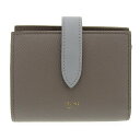 【中古】 セリーヌ CELINE スモールストラップウォレット バイカラー グレインドカーフスキン ペブル/ミネラル 10H263BRU.10PI 新入荷 OBB0361