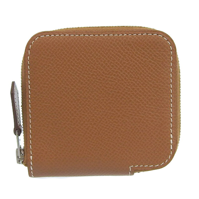 【中古】 エルメス HERMES アザップシルクイン コンパクトミニ コインケース 小銭入れ エプソン ゴールド U刻印 2022年 新入荷 HE1058