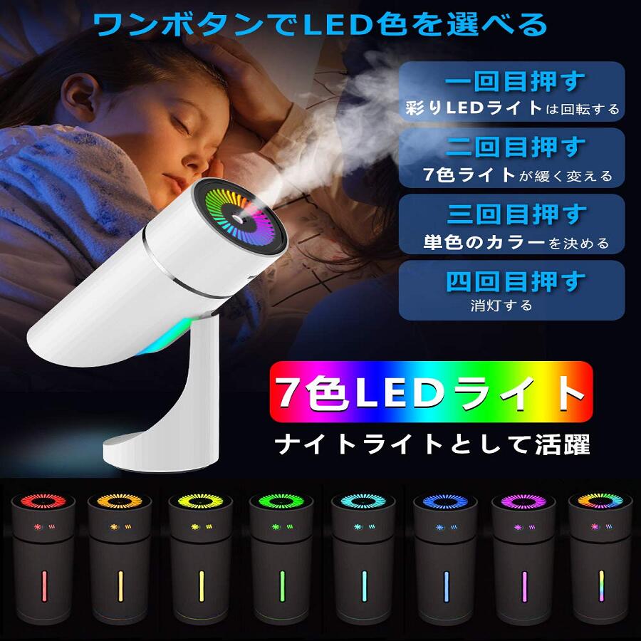コードレス&USB充電式 七色変換LEDライト (Bestore)