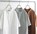 nisica ニシカ S/S バンドカラーシャツ 半袖 NIS-971
