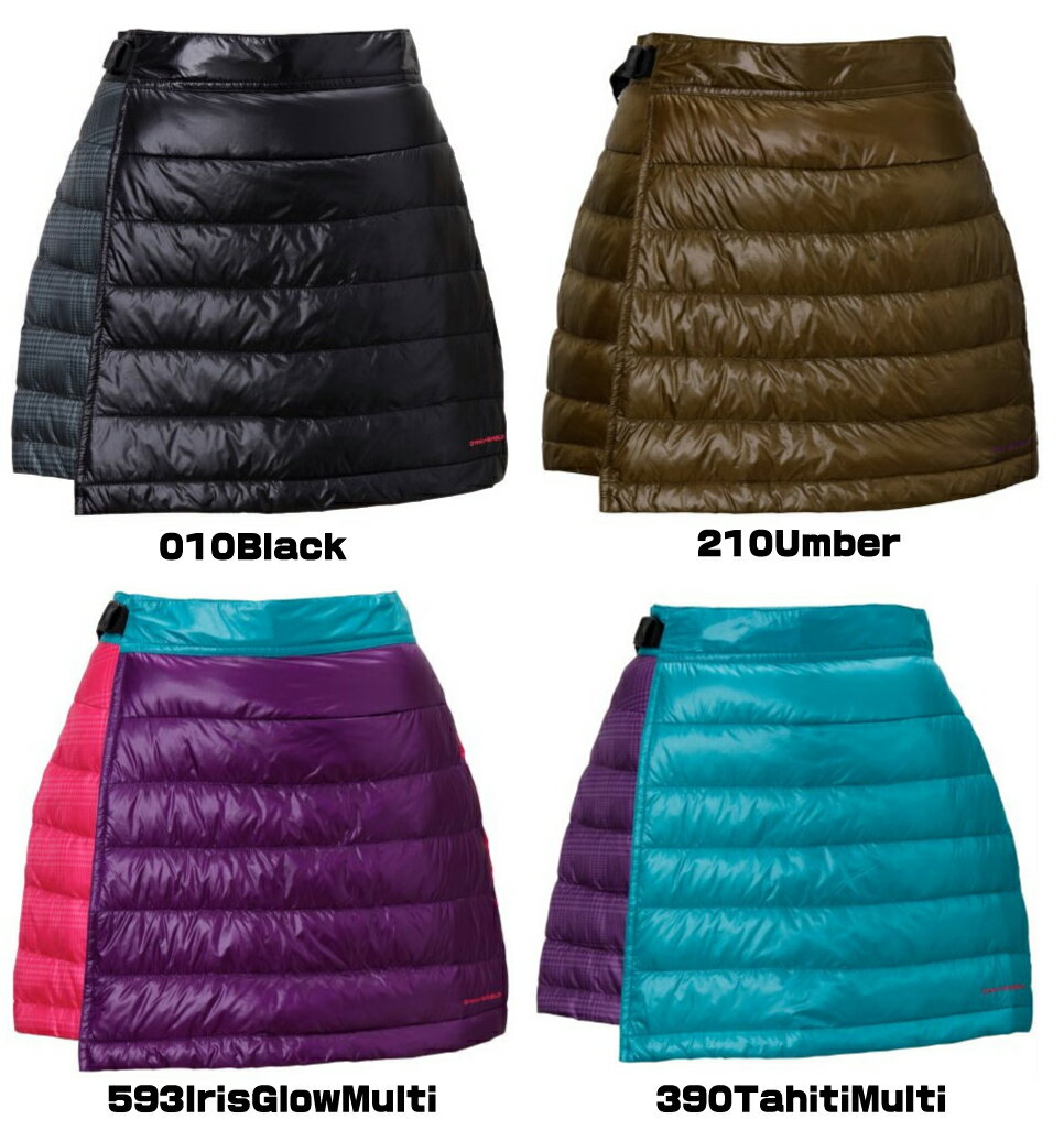 【レビューを書いて5％OFF】Columbia（コロンビア）W'S Crater Lake Skirt　ウィメンズ クレイターレイクスカート　”やわらかく極めて軽量でコンパクトな素材を採用した冬用スカート”