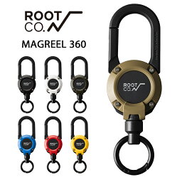 【ROOT CO.】 GRAVITY MAGREEL 360 マグネット内蔵型カラビナリール<strong>キーホルダー</strong>