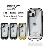 【ROOT CO.】[iPhone13miniケース]GRAVITY Shock Resist +Hold.（米国mil規格耐衝撃）