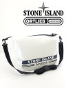 STONE ISLAND ストーンアイランド メッセンジャーバッグ ホワイト×ネイビー 完全防水 ORTLIEB オルトリーブ sti341001