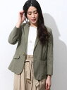 【SALE/60%OFF】ROPE' PICNIC ソロナレーヨンリネンジャケット ロペピクニック コート/ジャケット【RBA_S】【RBA_E】【送料無料】