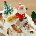 ブッシュド ノエル ミディアム クリスマスケーキ 栗 ココア 生クリーム