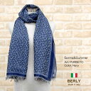 ストール春夏イタリア製レディース・メンズ・ユニセックスberly-puriseto-navy・BERLYベリー【マフラー】【スカーフ】【stole】【women】【men】9500