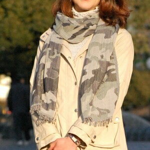 ストール イタリア製コットン迷彩柄ストール amarantoCALABRIA ACCESSORI カラブリアアクセサリーレディース ファッション マフラースカーフ stole ブランド9800