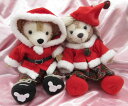 ダッフィー シェリーメイ ぬいぐるみ 43cm用クリスマスチェックコスチューム