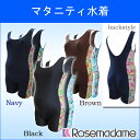 マタニティ 水着 〔 ワンピース 3分丈〕女性らしい花柄のラインがキュート【ローズマダム マタニティー】【10P24jul13】【楽ギフ_包装】Maternity ONEPIECE ONE PIECE みずぎ