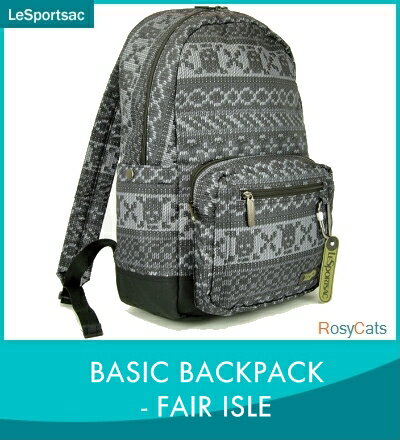 [USA 正規品]LeSportsac/レスポートサック メンズBASIC BACKPACK [ベーシックバックパック]FAIR ISLE [フェアアイル]9741-q001メンズ リュックサック デイパック リュック ベーシックバックパック メンズ レスポ 激安