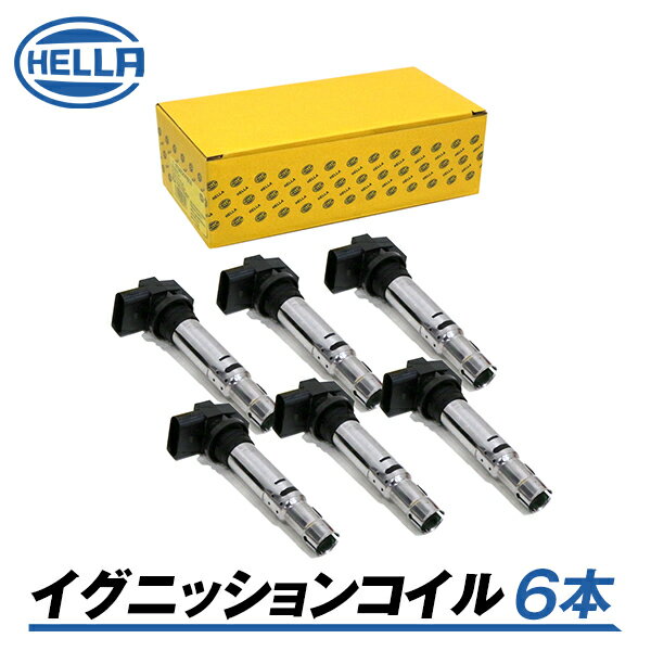【送料無料】 Hella ヘラ イグニッションコイル 5DA193175-491 6本 BMW Z4 LM30 5DA193175-491 参考純正品番 12 13 7 594 937 交換 メンテナンス 整備 コイル