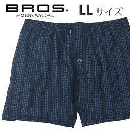 25%OFFSALE【BROS ブロス】<strong>ワコールメン</strong>ズ <strong>ニットトランクス</strong>（前開き）LLサイズ なめらか肌ざわり チェック柄【目的ボディメイク】【BROS_フィットトランクス】【入学 お返し】【母の日 父の日】